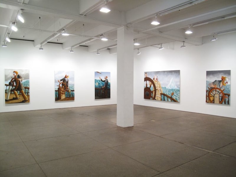 Installation view Around the World Alone