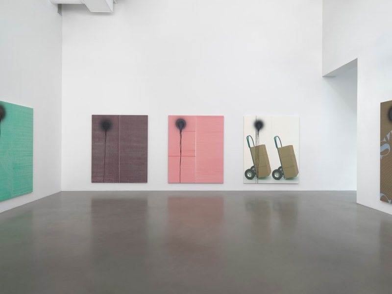 Wade Guyton and Stephen Prina, Installation view