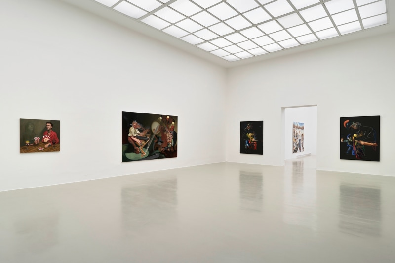 Installation view, Pieter Schoolwerth: No Body Get a Head, Kunstverein Hannover, 2021