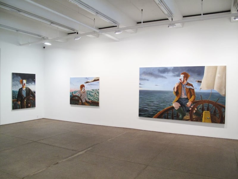 Installation view Around the World Alone