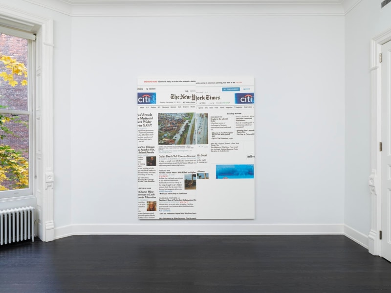 Wade Guyton The New York Times Paintings: November &ndash; December 2015