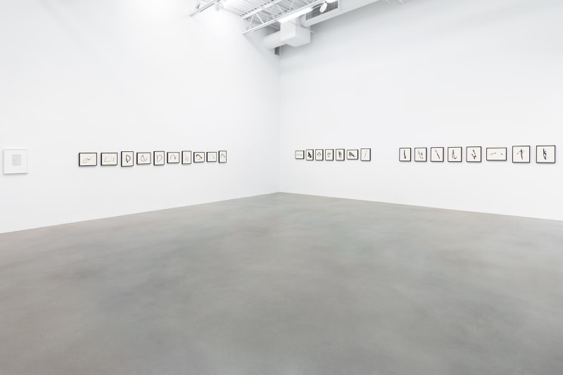 Installation view, Allan McCollum&nbsp;Traces: Past and Present, Petzel, 2022