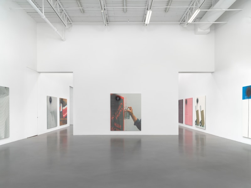 Wade Guyton and Stephen Prina, Installation view