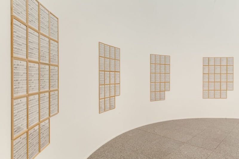 Hanne Darboven. Zeitgeschichten (Time Histories), Installation view, Bundeskunsthalle Bonn, 2015