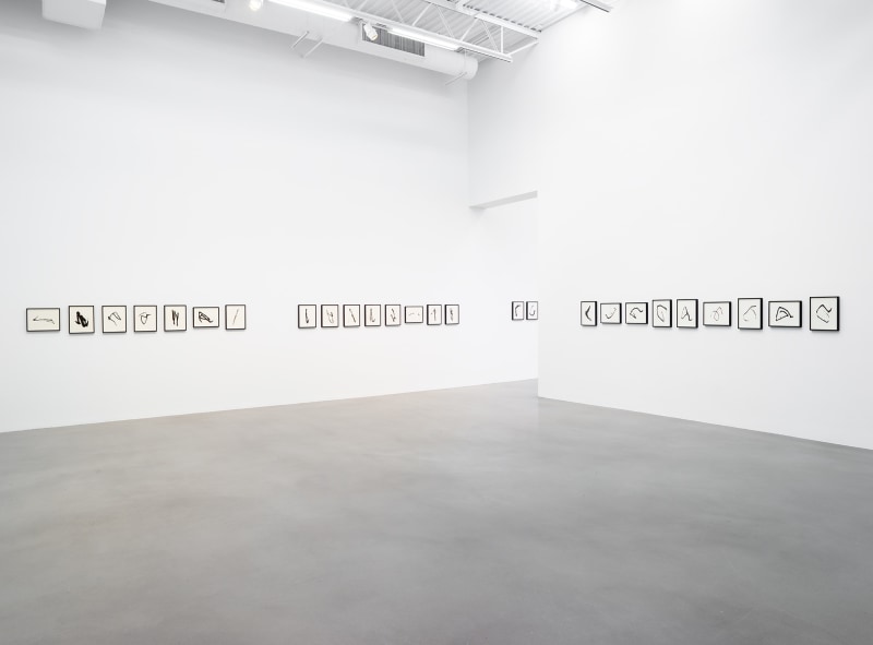 Installation view, Allan McCollum&nbsp;Traces: Past and Present, Petzel, 2022