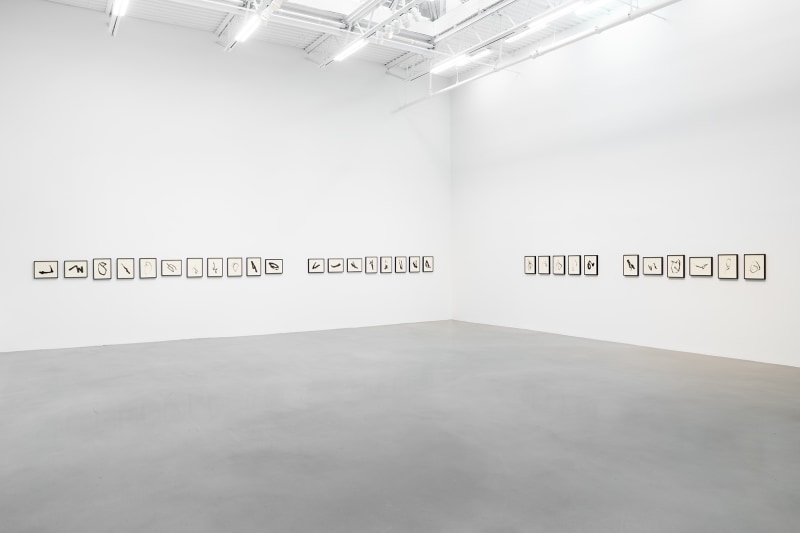 Installation view, Allan McCollum&nbsp;Traces: Past and Present, Petzel, 2022