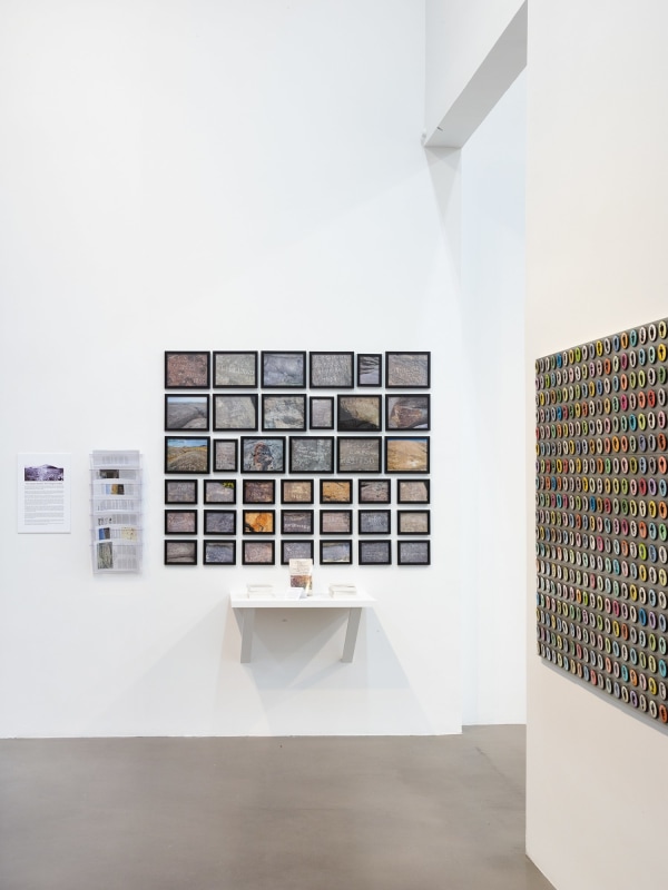 Installation view, Allan McCollum&nbsp;Traces: Past and Present, Petzel, 2022