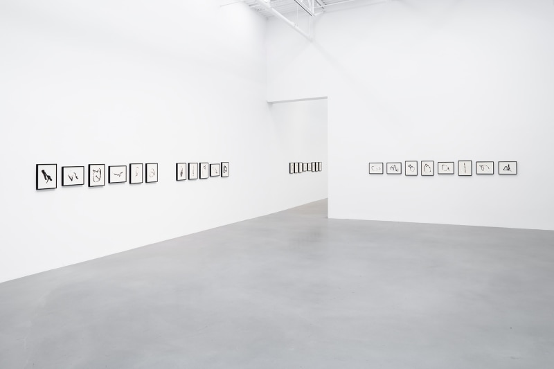 Installation view, Allan McCollum&nbsp;Traces: Past and Present, Petzel, 2022