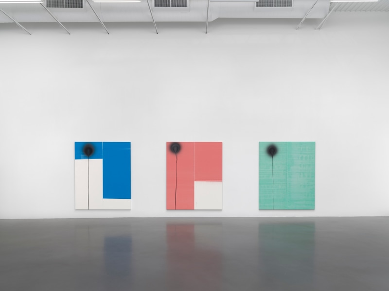 Wade Guyton and Stephen Prina, Installation view