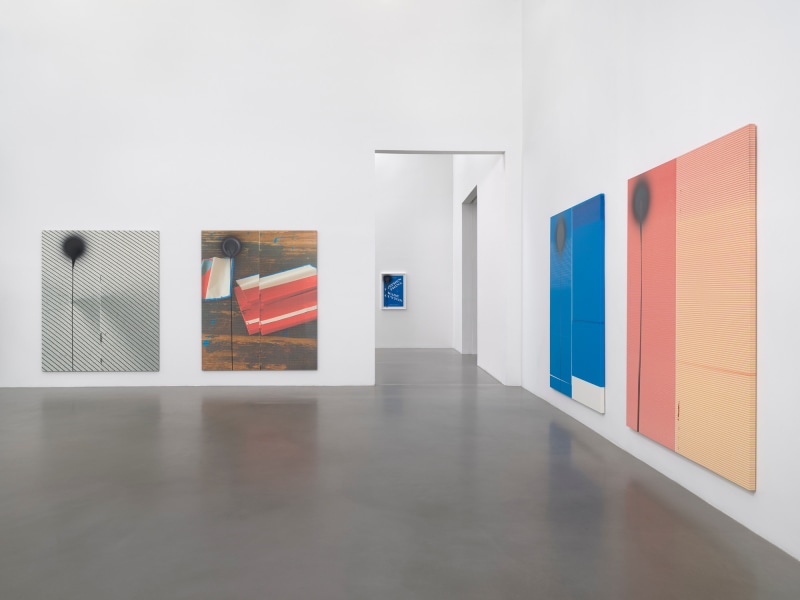 Wade Guyton and Stephen Prina, Installation view