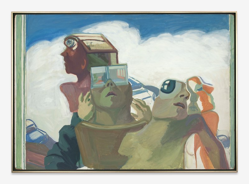 Maria Lassnig, Augenglaeser - Autoportraets