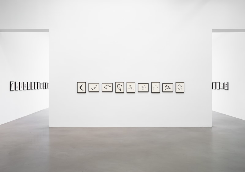 Installation view, Allan McCollum&nbsp;Traces: Past and Present, Petzel, 2022