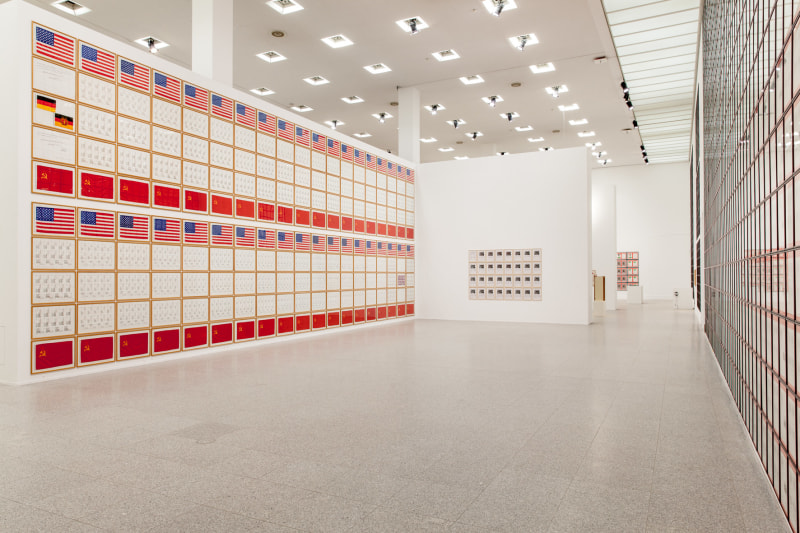 Hanne Darboven. Zeitgeschichten (Time Histories), Installation view, Bundeskunsthalle Bonn, 2015