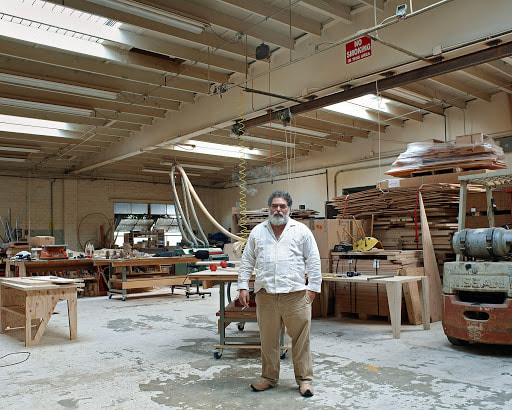 Jorge Pardo in the studio. Image by Jason Schmidt.