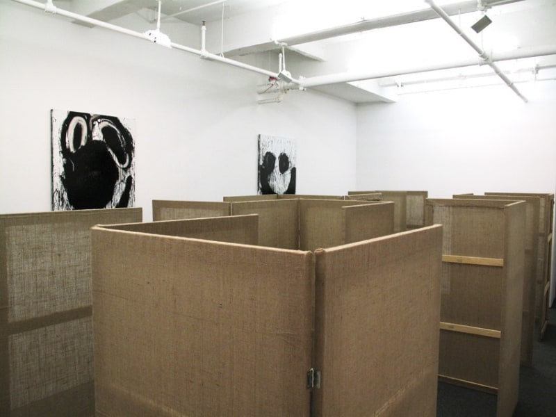 Installation view Interim in Three Rounds