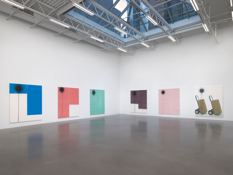 Wade Guyton and Stephen Prina, Installation view