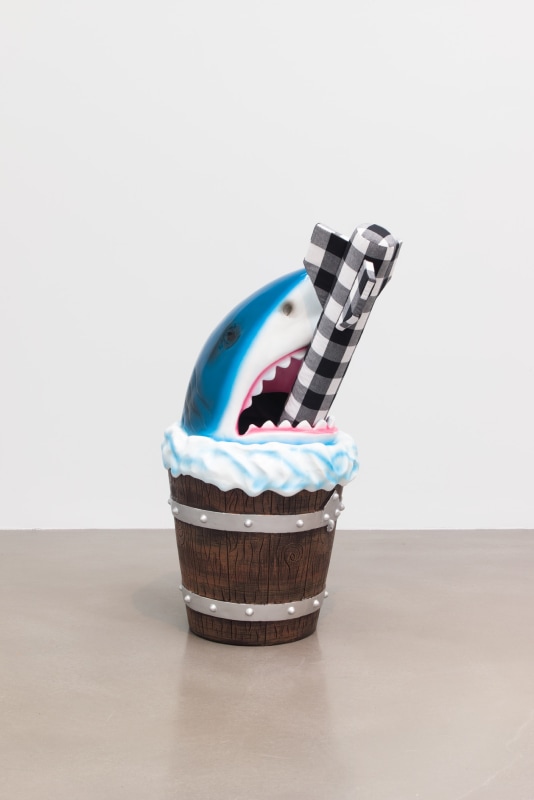 Cosima von Bonin, WHAT IF IT BARKS 9 (SHARK DUST BIN VERSION II)