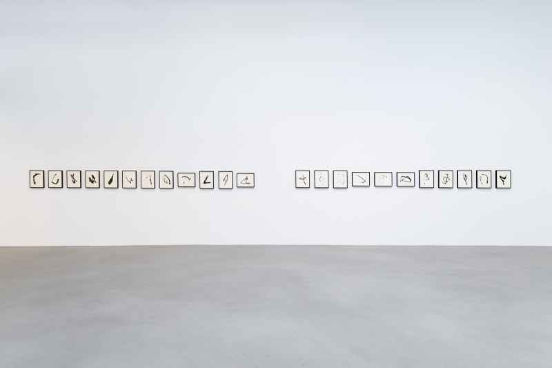 Installation view, Allan McCollum&nbsp;Traces: Past and Present, Petzel, 2022