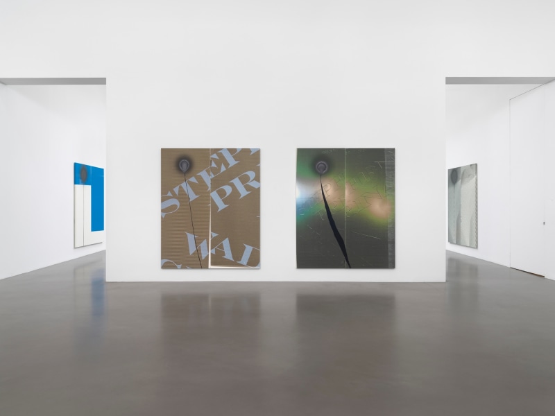 Wade Guyton and Stephen Prina, Installation view