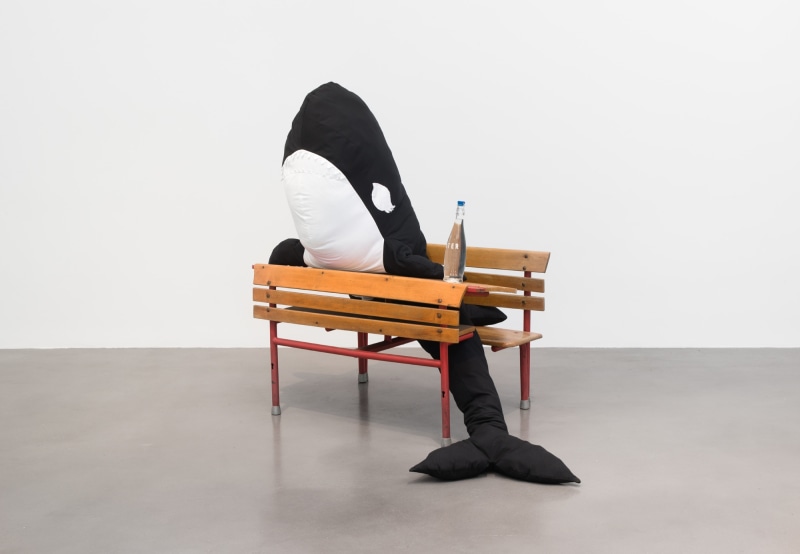 Cosima von Bonin, KILLER WHALE WITH LONG EYELASHES 2 (SCHOOL DESK VERSION)