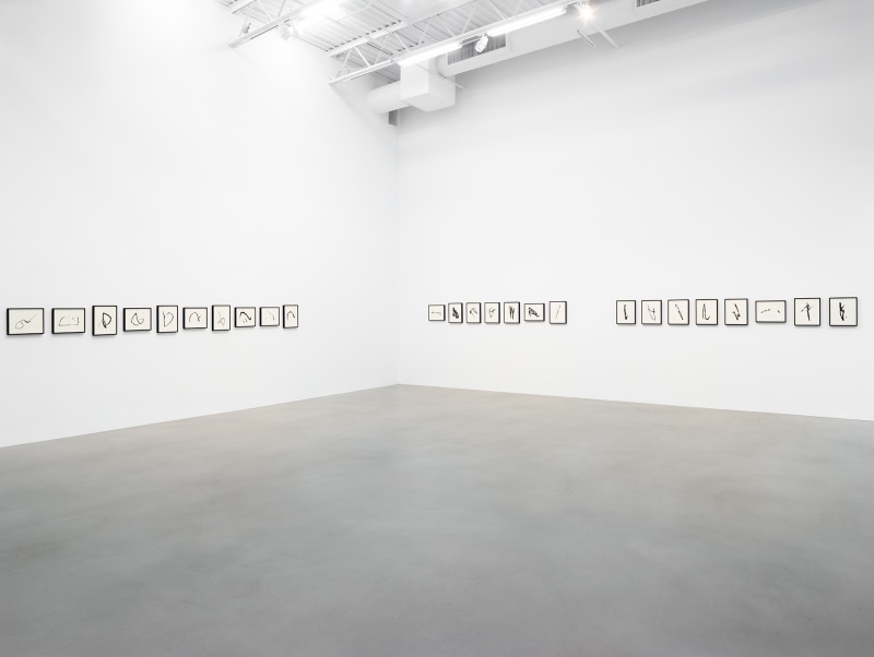 Installation view, Allan McCollum&nbsp;Traces: Past and Present, Petzel, 2022