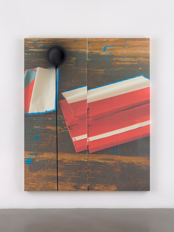 Wade Guyton / Stephen Prina, Wade Guyton, Untitled, 2019, Epson UltraChrome HDX inkjet on linen