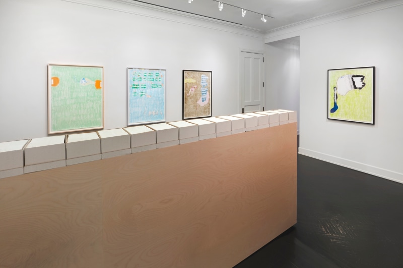 Hanne Darboven, Wade Guyton, Allan McCollum, Stephen Prina, Samson Young, Installation view