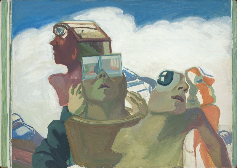 Maria Lassnig, Augenglaeser - Autoportraets