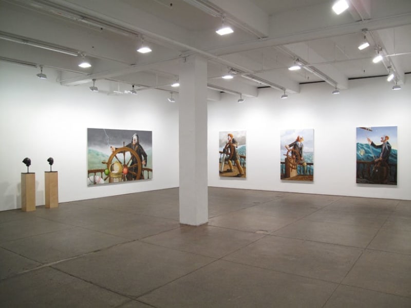 Installation view Around the World Alone