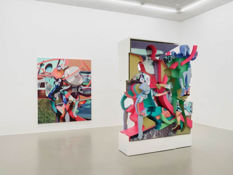 Installation view, Pieter Schoolwerth: No Body Get a Head, Kunstverein Hannover, 2021