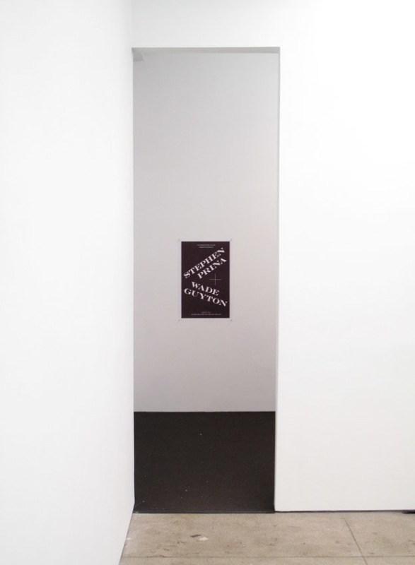 Wade Guyton and Stephen Prina