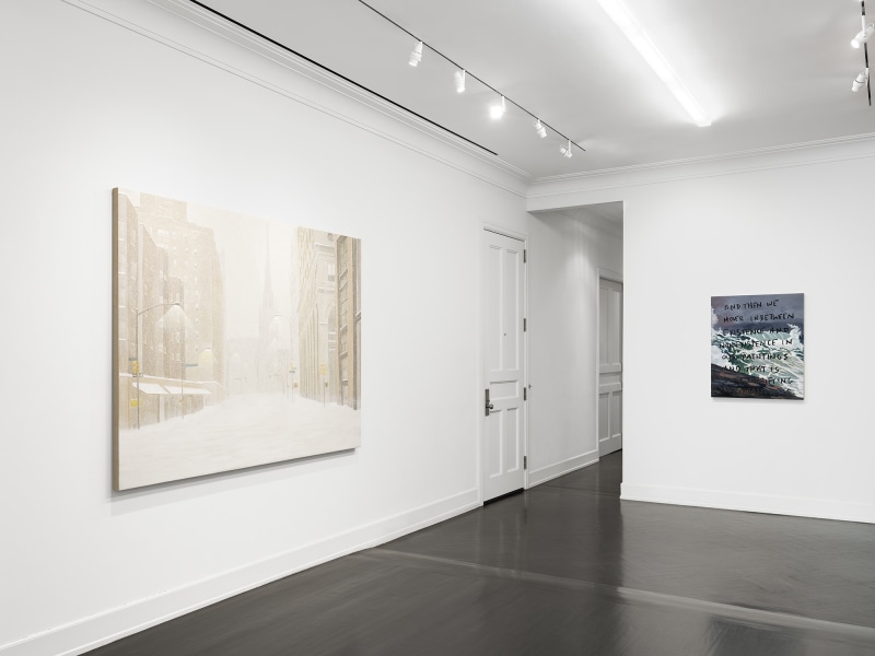 &nbsp;Installation view, Sean Landers, Unnatural Disasters, Petzel, 2022