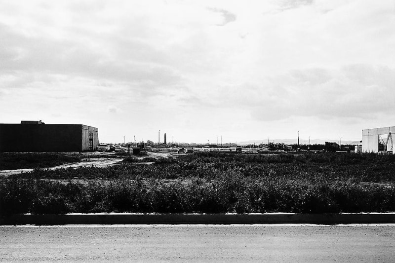 Lewis Baltz NIP #34: Milliken Road, between Gates and DuBridge Roads, looking East