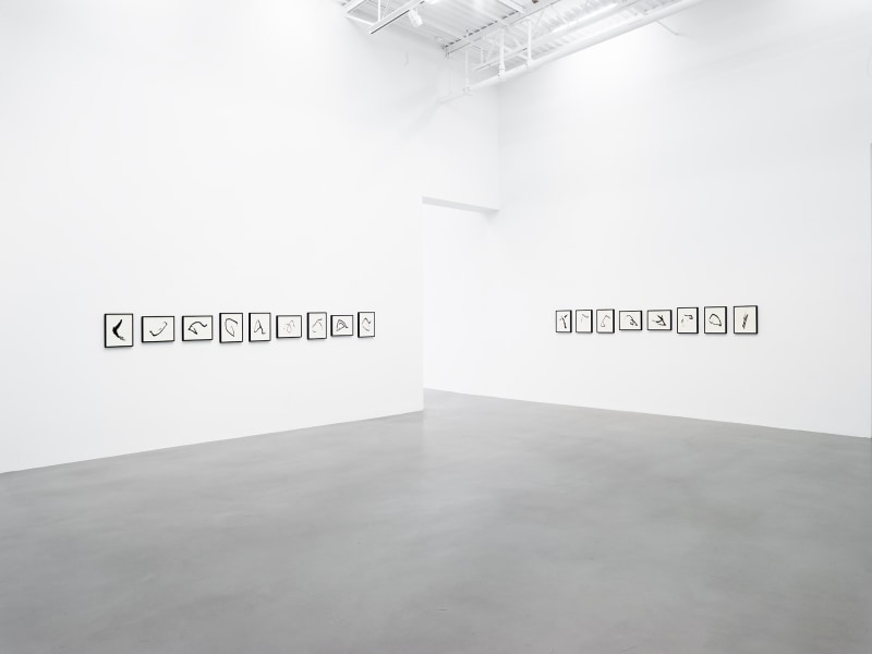 Installation view, Allan McCollum&nbsp;Traces: Past and Present, Petzel, 2022