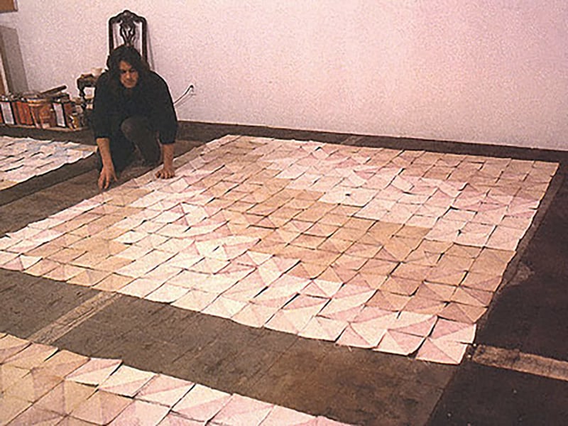 McCollum in his studio, Venice, California, 1972