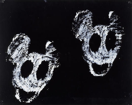 Mickeys 2003 Enamel on paper