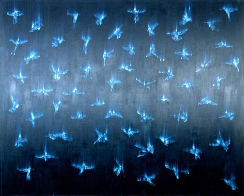 Ross Bleckner, Falling Birds