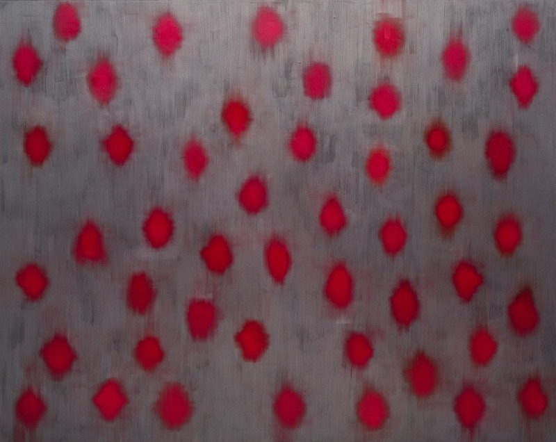 Ross Bleckner, Throbbing Hearts