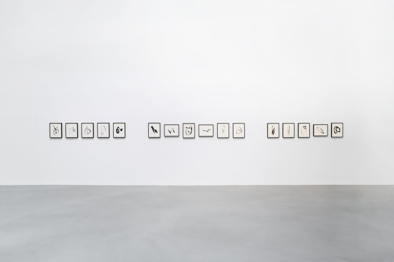 Installation view, Allan McCollum&nbsp;Traces: Past and Present, Petzel, 2022