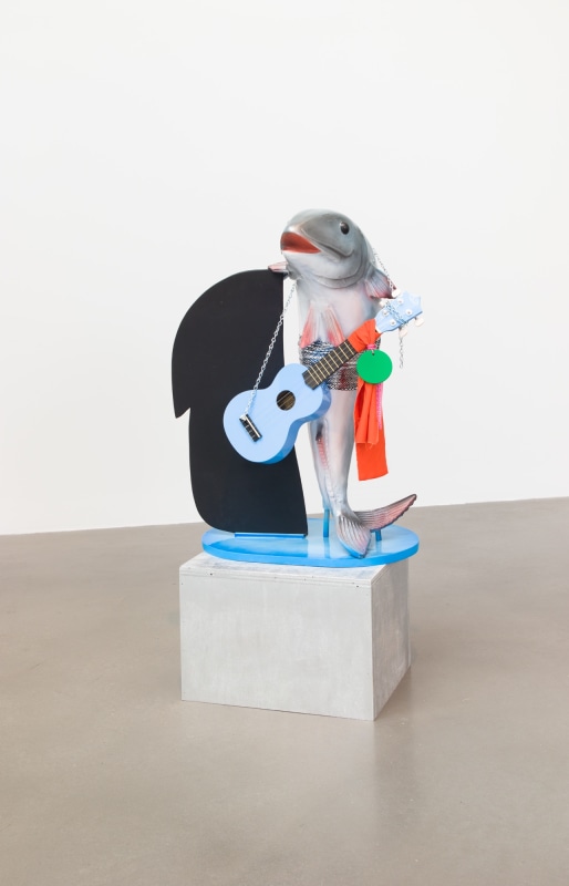 Cosima von Bonin, WHAT IF IT BARKS 5 (PETITE VERSION WITH BLUE UKULELE)