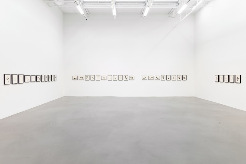 Installation view, Allan McCollum&nbsp;Traces: Past and Present, Petzel, 2022