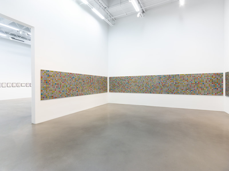 Installation view, Allan McCollum&nbsp;Traces: Past and Present, Petzel, 2022