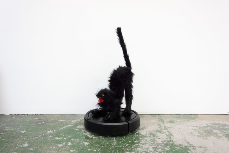 Mattia Biagi Bela 2019 Sculpture Nicodim Gallery Los Angeles Cat Roomba