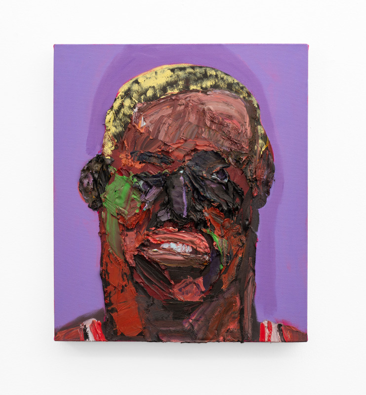 Georgina Gratrix Dennis Rodman Portrait Nicodim Gallery Los Angeles Basketball Painting