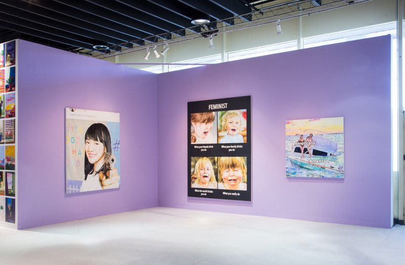 Meme Girl, installation view, The Armory Show, 2020