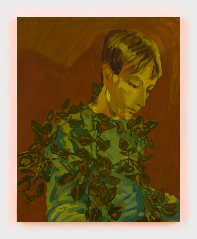 Claire Tabouret, &quot;Alex,&quot; 2020, acrylic on wood panel, 30 x 24 in (76.2 x 61 cm)