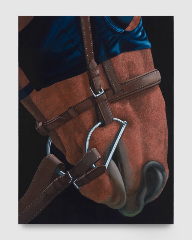 Sarah Miska, &quot;Reining In&quot;, 2025, acrylic on canvas, 48 x 36 in (121.9 x 91.4 cm)