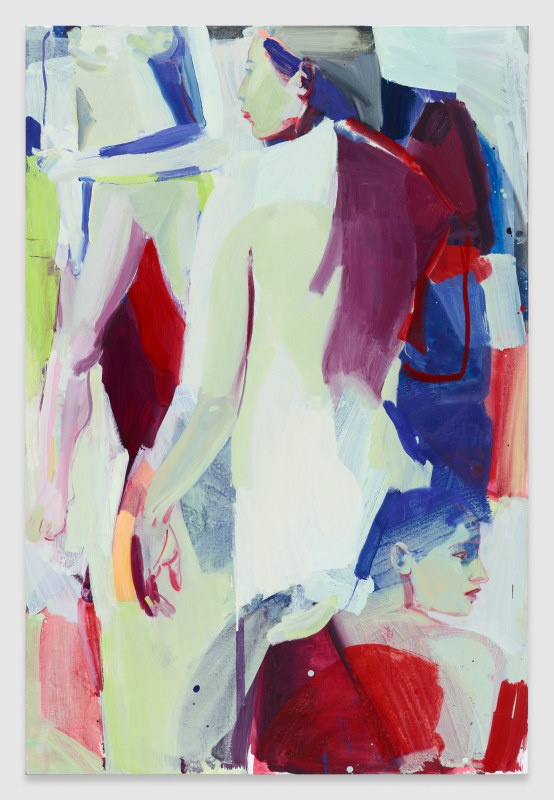 Sarah Awad, &quot;Manzanita,&quot; 2018, oil and vinyl on canvas, 66 x 44 in (167.6 x 111.8 cm)