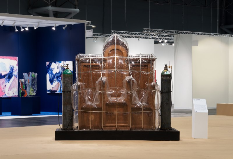 Sean Townley, &quot;Gassing the Imperial Throne,&quot; installation view at The Armory Show, Platform Section, New York, NY, 2022
