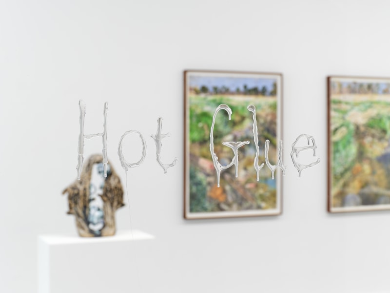 Installation view of &quot;Hot Glue&quot; at NADA East Broadway, 2023